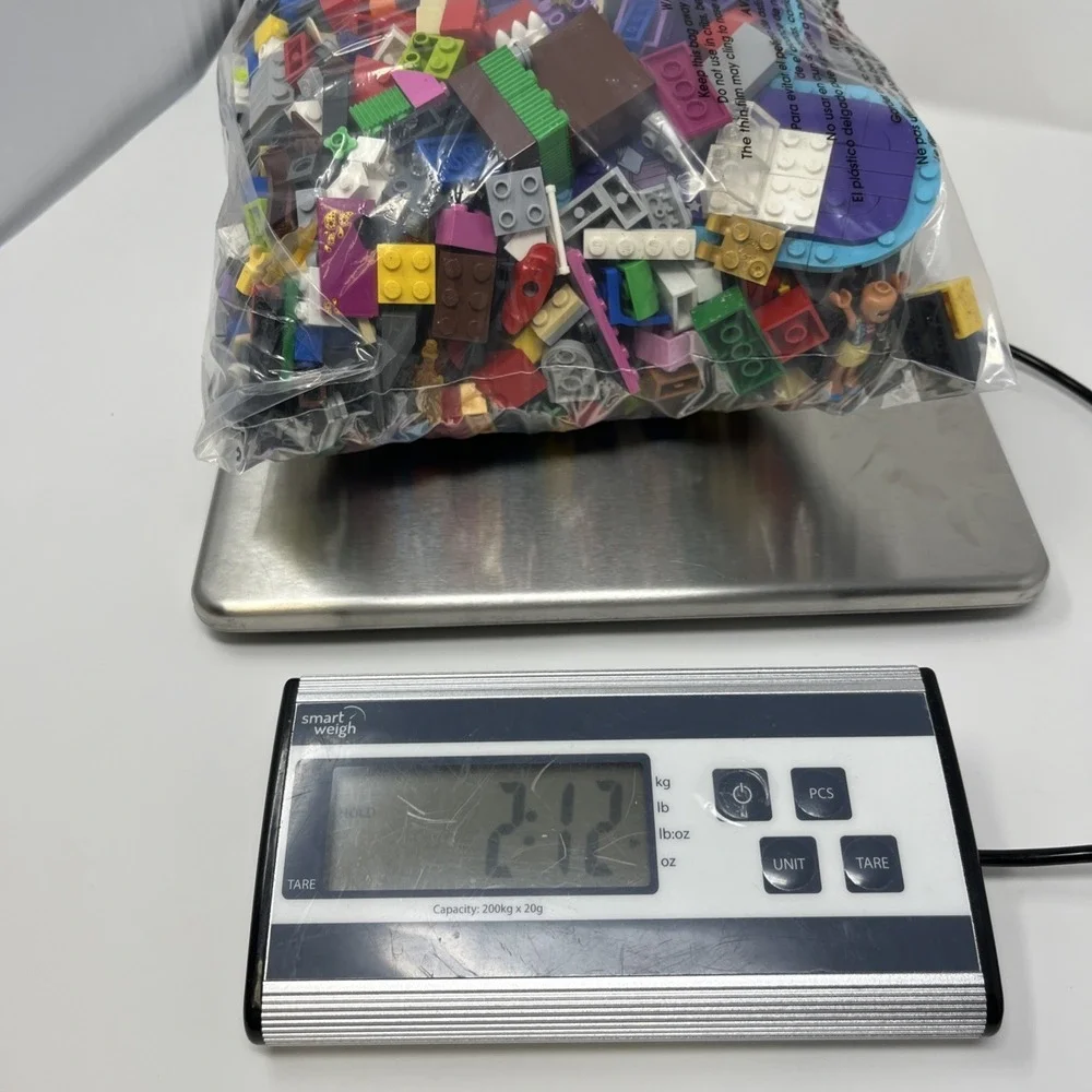 Lego 2.12LBS Random Pieces Plates Building Blocks Bulk Lot Needs Cleaning